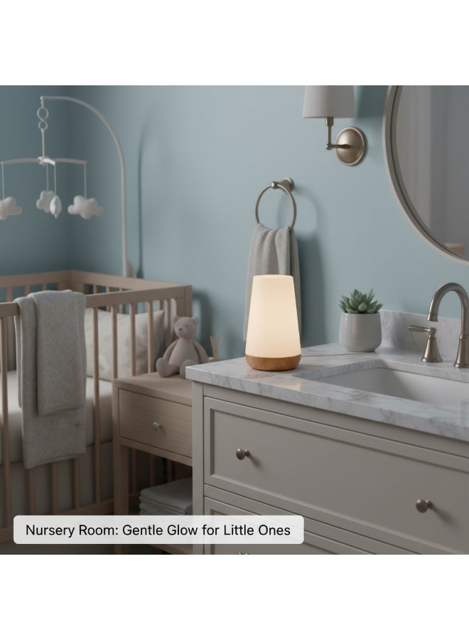 LED Night Light | Bedside Table Light | Suitable for Baby Rooms, Children's Rooms, Bedrooms, Outdoors | Dimmable Eye-Friendly Desk Lamp | With Color-Changing Touch Sensor | Remote Control and USB Charging Function - Image 5